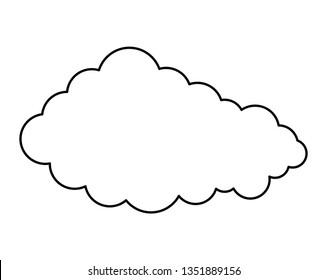 cloud sky isolated icon