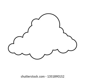 cloud sky isolated icon