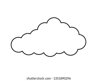 cloud sky isolated icon