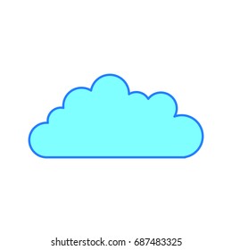 cloud sky isolated icon