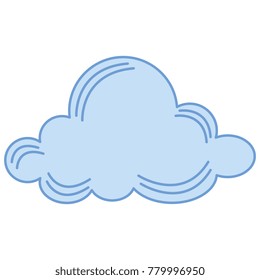 cloud sky isolated icon