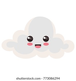 cloud sky kawaii character