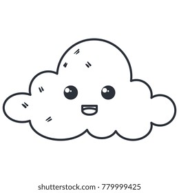 cloud sky kawaii character