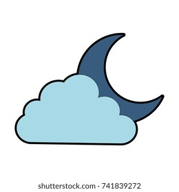 cloud sky with moon
