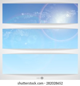 Cloud, Sky Painted Background. Vector Illustration. Eps 10