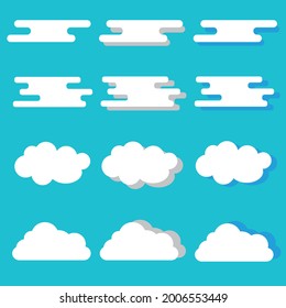 cloud and sky pattern set illustration