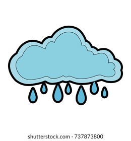 cloud sky rainy icon