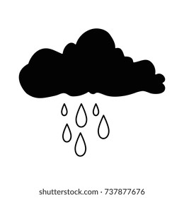 cloud sky rainy icon