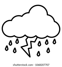 cloud sky with ray and rain drops weather