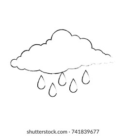 cloud sky silhouette with rain drops
