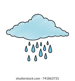 cloud sky silhouette with rain drops