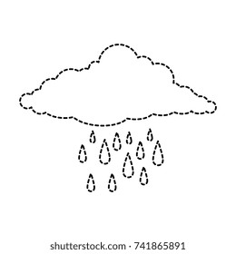 cloud sky silhouette with rain drops