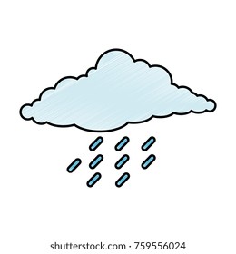 cloud sky silhouette with rain drops