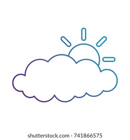 cloud sky silhouette with sun