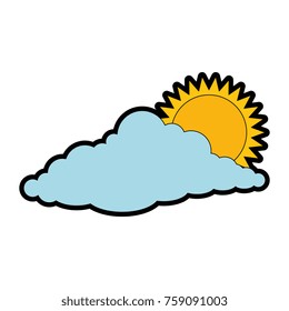 cloud sky silhouette with sun