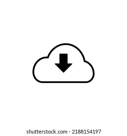 cloud, sky, space, download icon vector