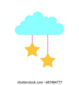 cloud sky with stars