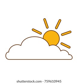 cloud sky with sun
