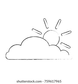 cloud sky with sun
