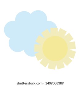 cloud sky with sun weather