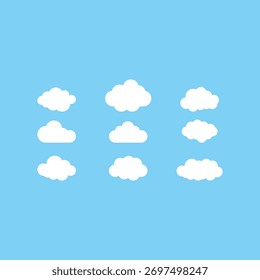 cloud sky vector design collection design template