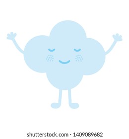 cloud sky weather kawaii character