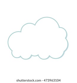 cloud sky weather nature forecast meteorolgy clear day vector illustration