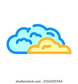 cloud smell color icon vector. cloud smell sign. isolated symbol illustration