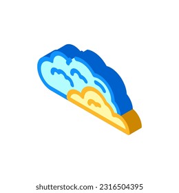 cloud smell isometric icon vector. cloud smell sign. isolated symbol illustration