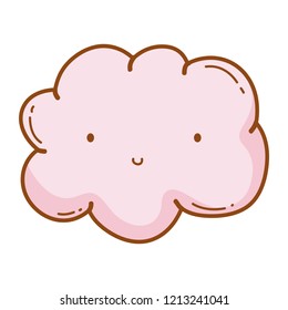 Cloud smiling cartoon