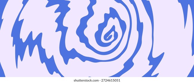 Nube o humo de fondo en espiral con patrón de remolino azul en estilo anime suave. Patrón de nube espiral con textura curva fluida. Ilustración vectorial.