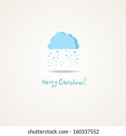 a cloud and snow