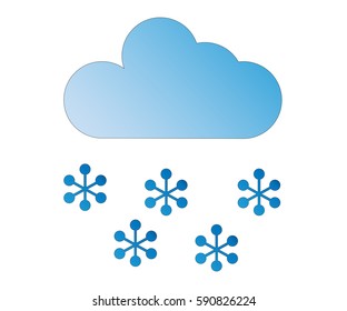 Cloud and snow