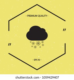 Cloud snow icon