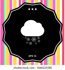 Cloud snow icon