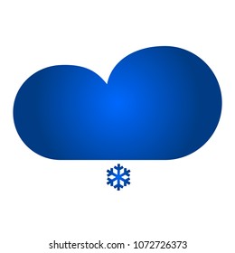 Cloud with snow icon
