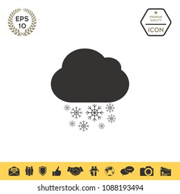 Cloud snow icon