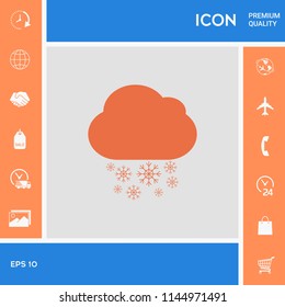 Cloud snow icon