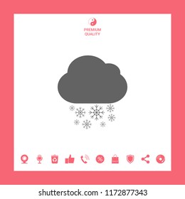 Cloud snow icon