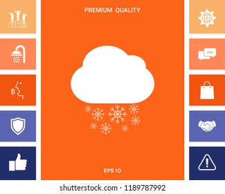 Cloud snow icon