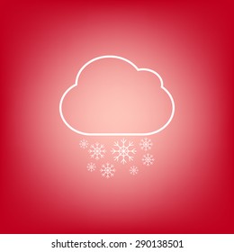 Cloud snow icon