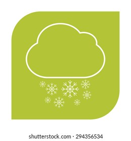 Cloud snow icon