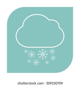 Cloud snow icon