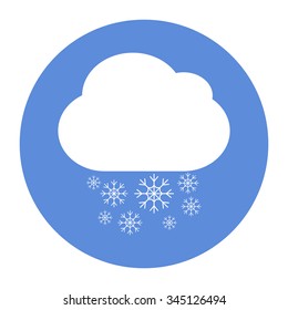 Cloud snow icon