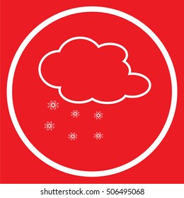Cloud snow Icon