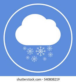 Cloud snow icon