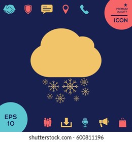 Cloud snow icon