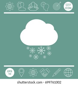 Cloud snow icon