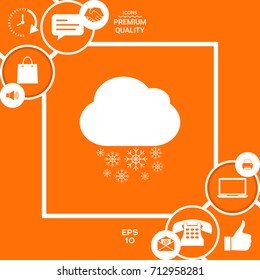 Cloud snow icon