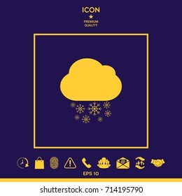 Cloud snow icon